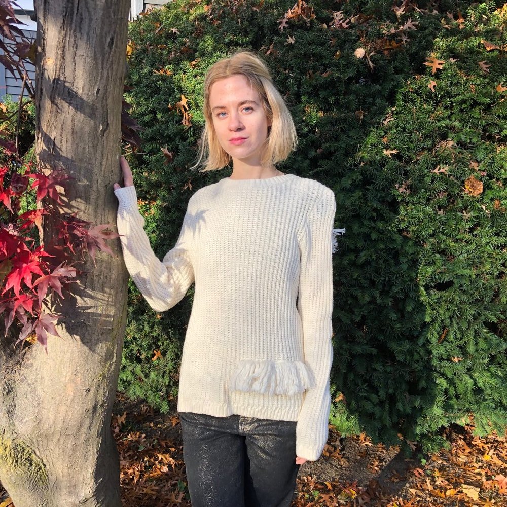Delfina Balda Fringe Sweater